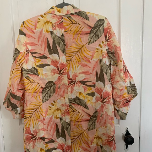 Joie Pink Tropical Print "Kishina B" Blazer - Picture 11 of 14